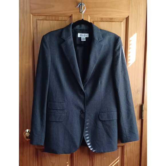 Brooks Brothers Jackets & Blazers - Brooks Brothers Jacket Women's 10 Vintage Gray Wool Dark Academia Preppy EUC